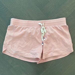 PJ salvage pink sleep shorts.